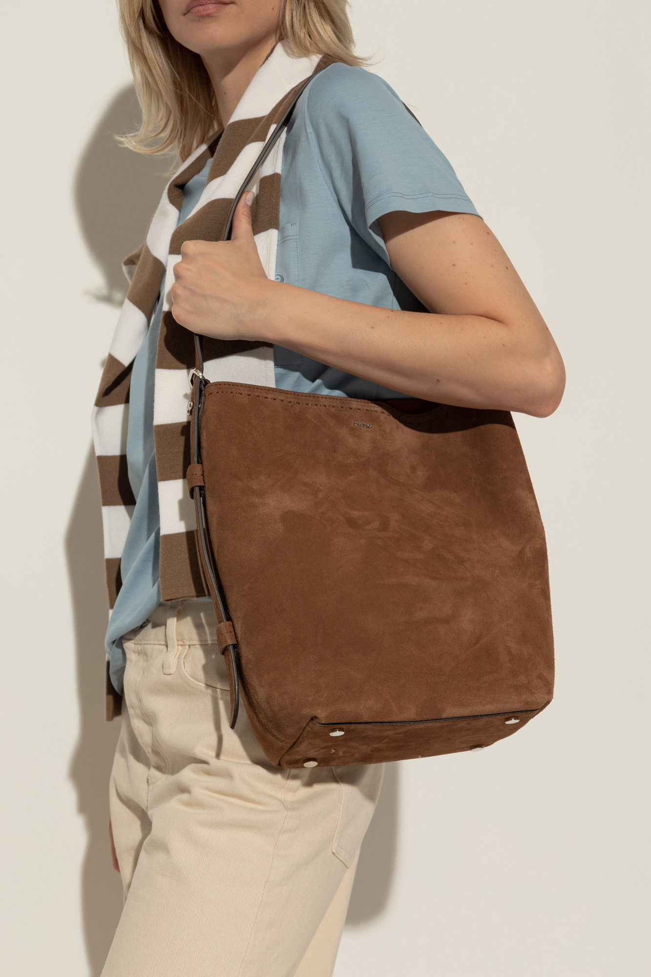 ショルダーバッグ・ポシェット Max Mara Archetipo1Sv3 Suede Shoulder Bag Archetipo Bag: Bags with a Minimalist Clean Design | Max Mara